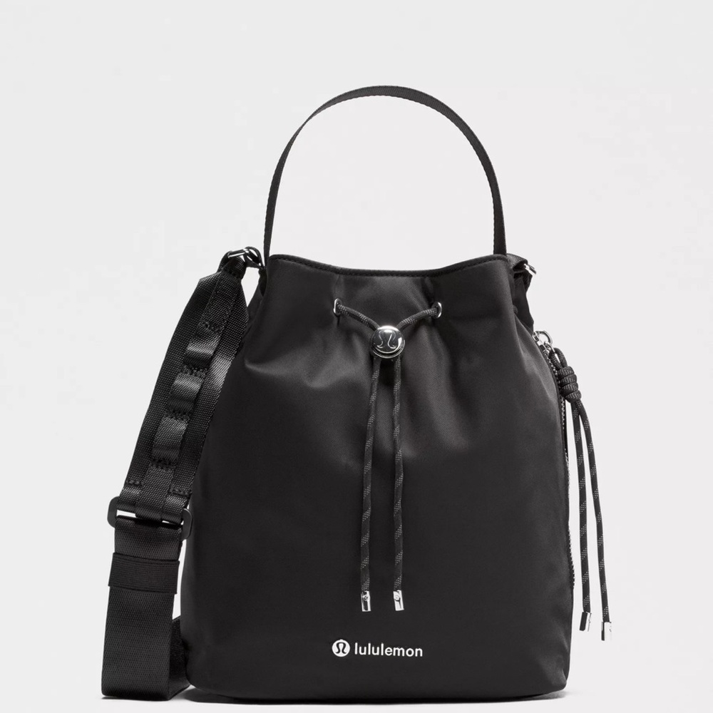 lululemon athletica Black Bucket Crossbody Bag